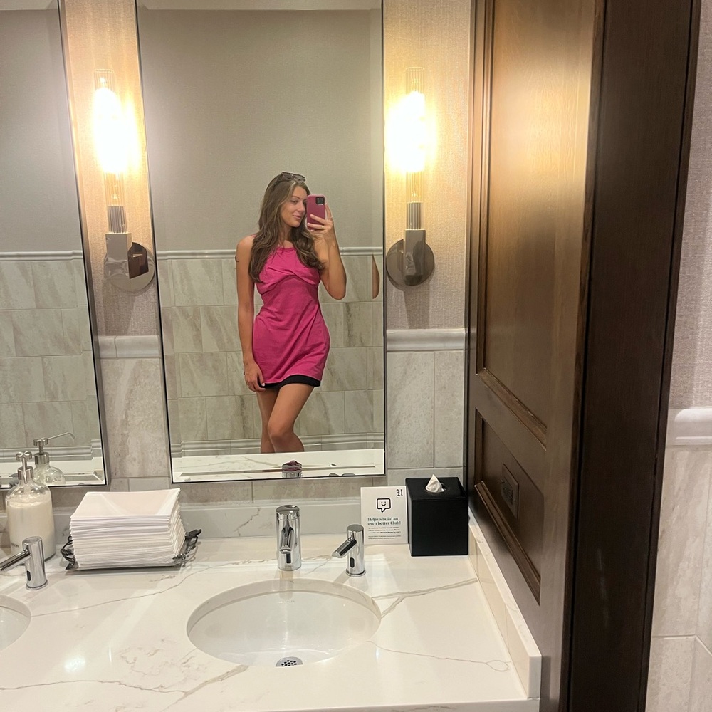 Celandine Sleeveless Twist T-Shirt Mini Dress